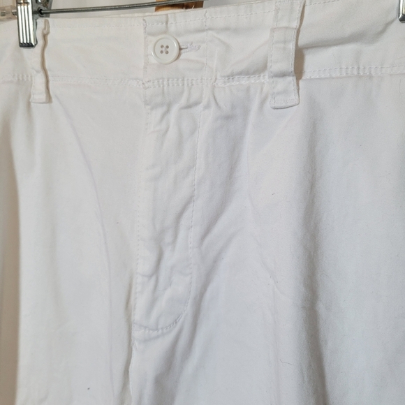 White Mens Jean Shorts Pockets Zipper Size 40 - Picture 2 of 6